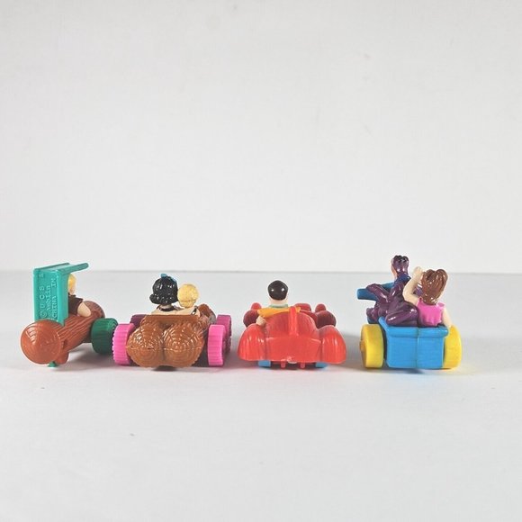 1993 Flintstones Mc Donalds Toy Cars Barney Betty Bambam Fred Pebbles Dino - Picture 3 of 4